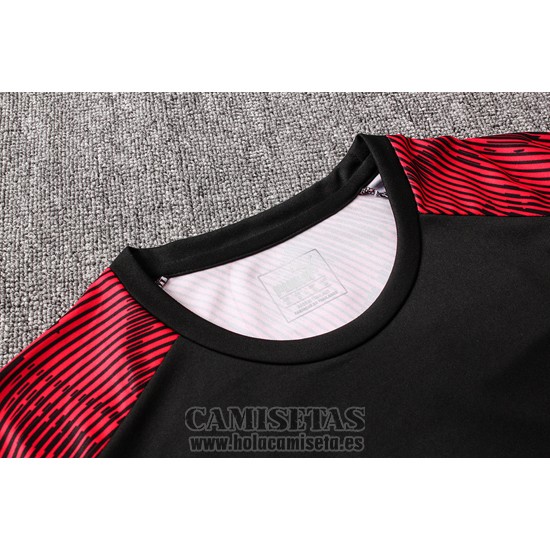 Chandal del AC Milan Manga Corta 2019-2020 Negro